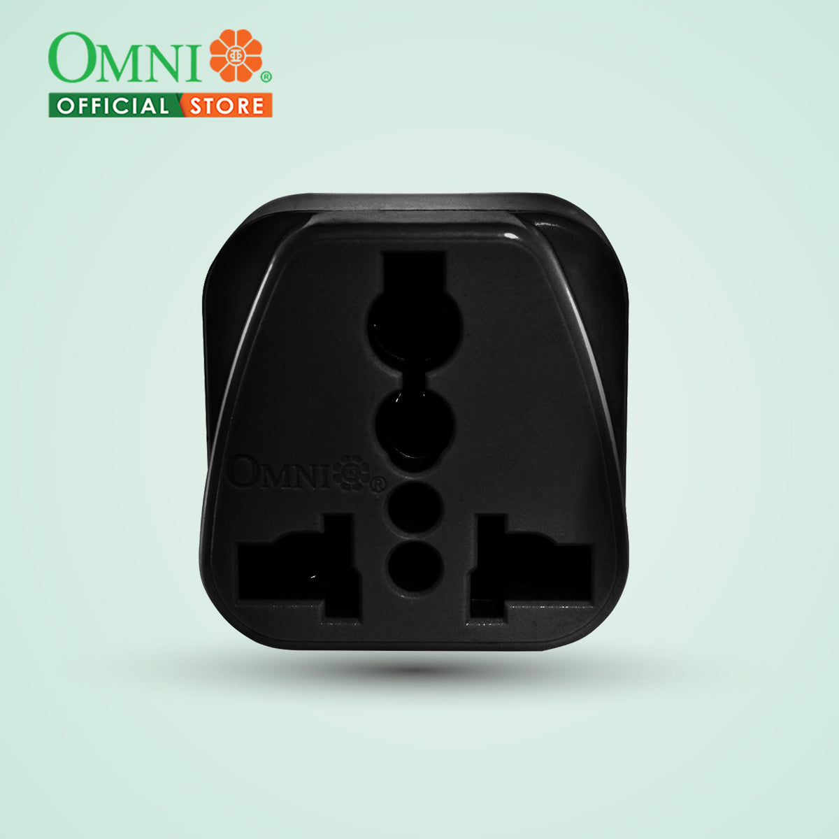 OMNI Universal Socket Adapter 10A 250V WUA 002 PK Black Omni Omni universal socket adapter 10a 250v wua 002 pk black omni