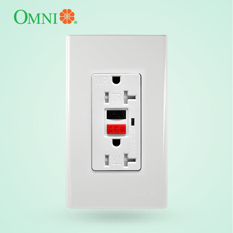 2Gang GFCI Safety Outlet Ground Fault in Wide Series Plate 20A WGFC Omni Philippines Online